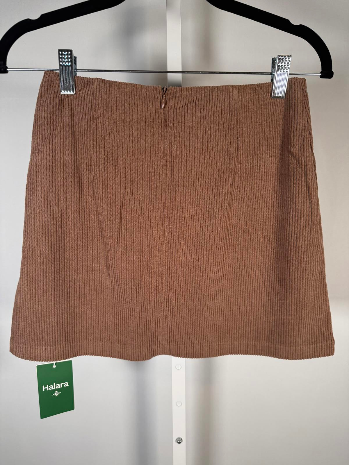 NWT Halara High Waisted 2-in-1 A Line Mini Corduroy Casual Skirt Size XS