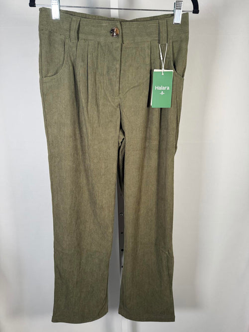 NWT Halara Mid Rise Zipper Pocket Corduroy Casual Pants Size Small