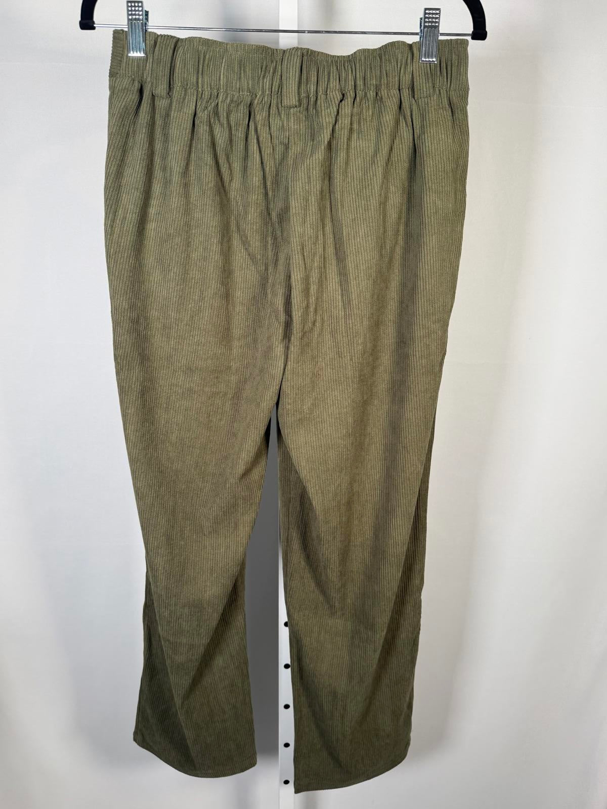 NWT Halara Mid Rise Zipper Pocket Corduroy Casual Pants Size Small