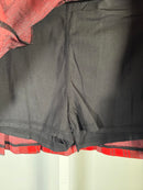 NWT Halara High Waisted Decorative Buckle 2-in-1 Plaid Pleated Mini Skirt - XS