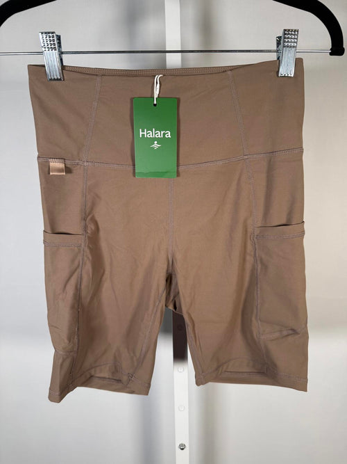 NWT Halara High-Waisted Biker Shorts with Side Pockets Size Small