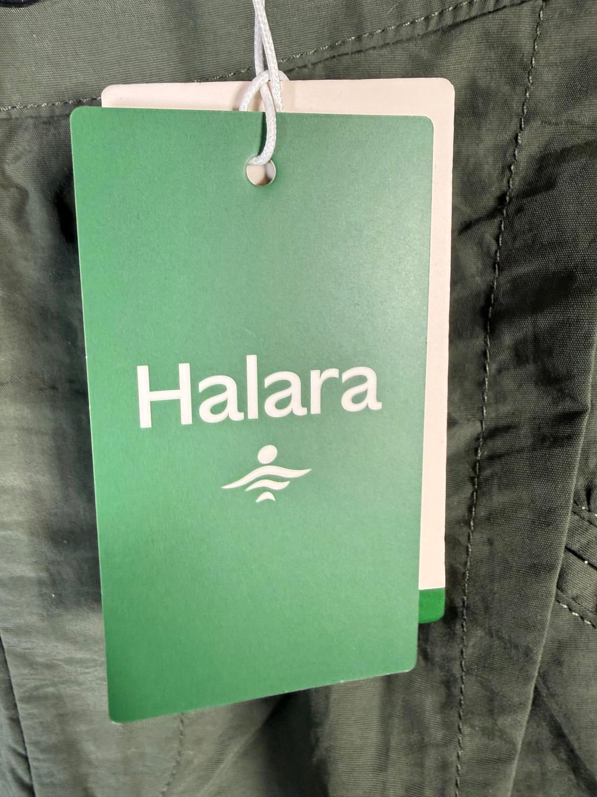 NWT Halara Mid Rise Button Zipper Side Pocket Wide Leg Cargo Pants Size XS