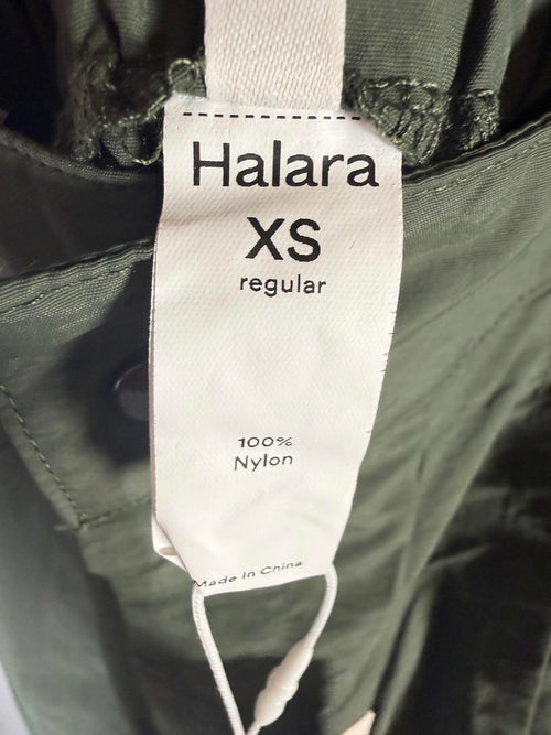 NWT Halara Mid Rise Button Zipper Side Pocket Wide Leg Cargo Pants Size XS