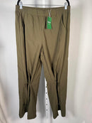 NWT Halara Olive Green Elastic Waist Drawstring Ankle Pants Size XL