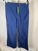 NWT Halara Mid Rise Button Zipper Side Pocket Wide Leg Cargo Pants Size Medium