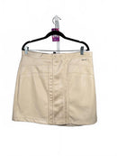 NWT Marc New York Faux Leather Mini Skirt Beige Size Large