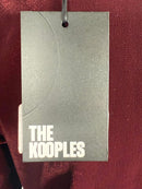 NWT The Kooples Velvet Faux Wrap Mini Dress US Small / FR 1 Burgundy