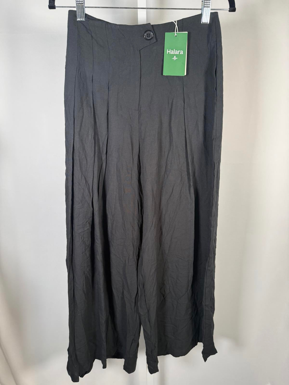 NWT Halara Flex High Waisted Linen-Feel Work Wide Leg Pants with Pockets Size XS