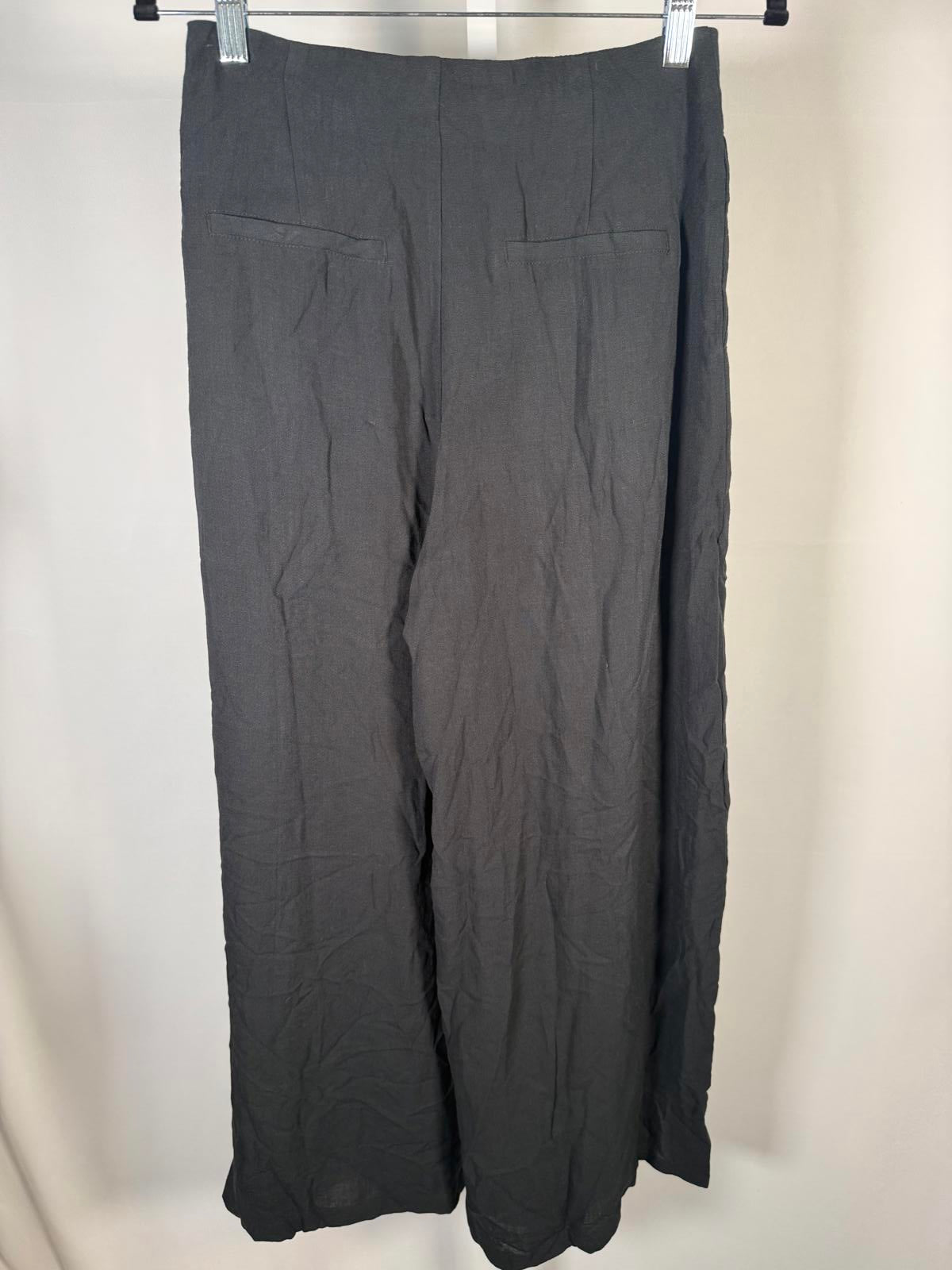 NWT Halara Flex High Waisted Linen-Feel Work Wide Leg Pants with Pockets Size XS