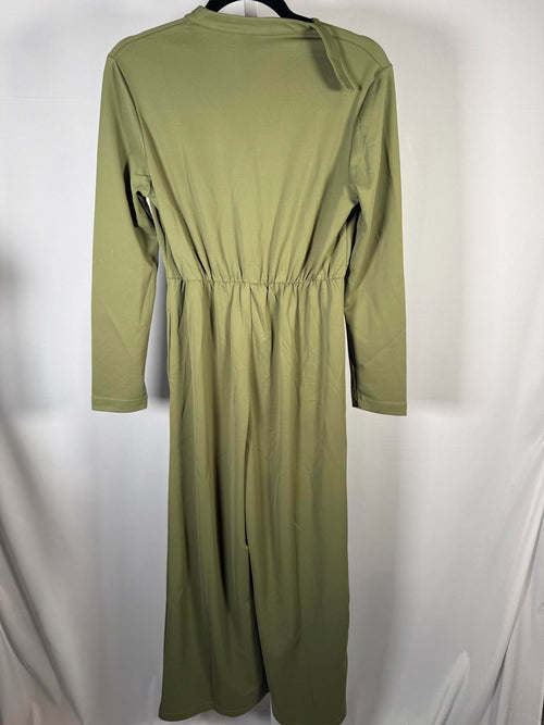 NWT Halara Olive Green Long Sleeve Collared Jumpsuit Size XS