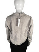 NWT LBLC The Label Womens Heather Grey Christina Collared V Neck Top Size Large