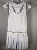 NWT Halara Racerback Color Block Stripe Pleated Mini Tennis Active Dress Size M