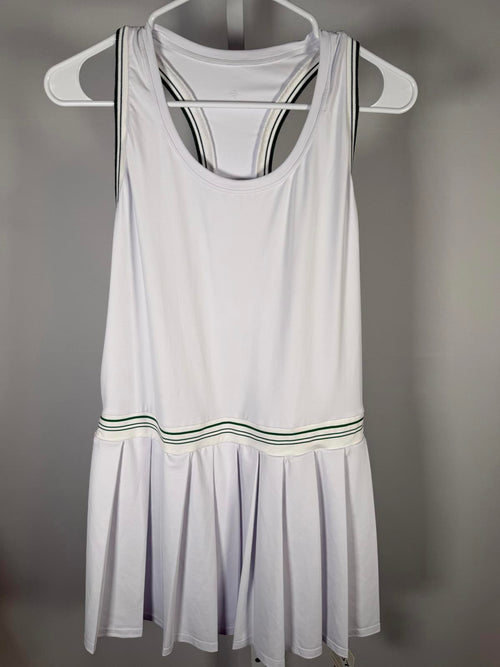 NWT Halara Racerback Color Block Stripe Pleated Mini Tennis Active Dress Size M