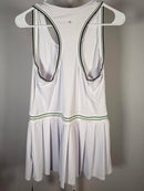 NWT Halara Racerback Color Block Stripe Pleated Mini Tennis Active Dress Size M