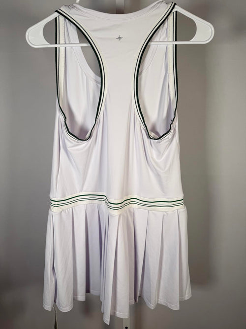 NWT Halara Racerback Color Block Stripe Pleated Mini Tennis Active Dress Size M