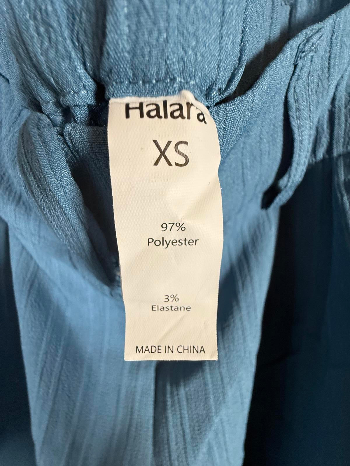 NWT Halara High Waisted Pocket Wide Leg Casual Linen-Feel Bermuda Shorts Size XS