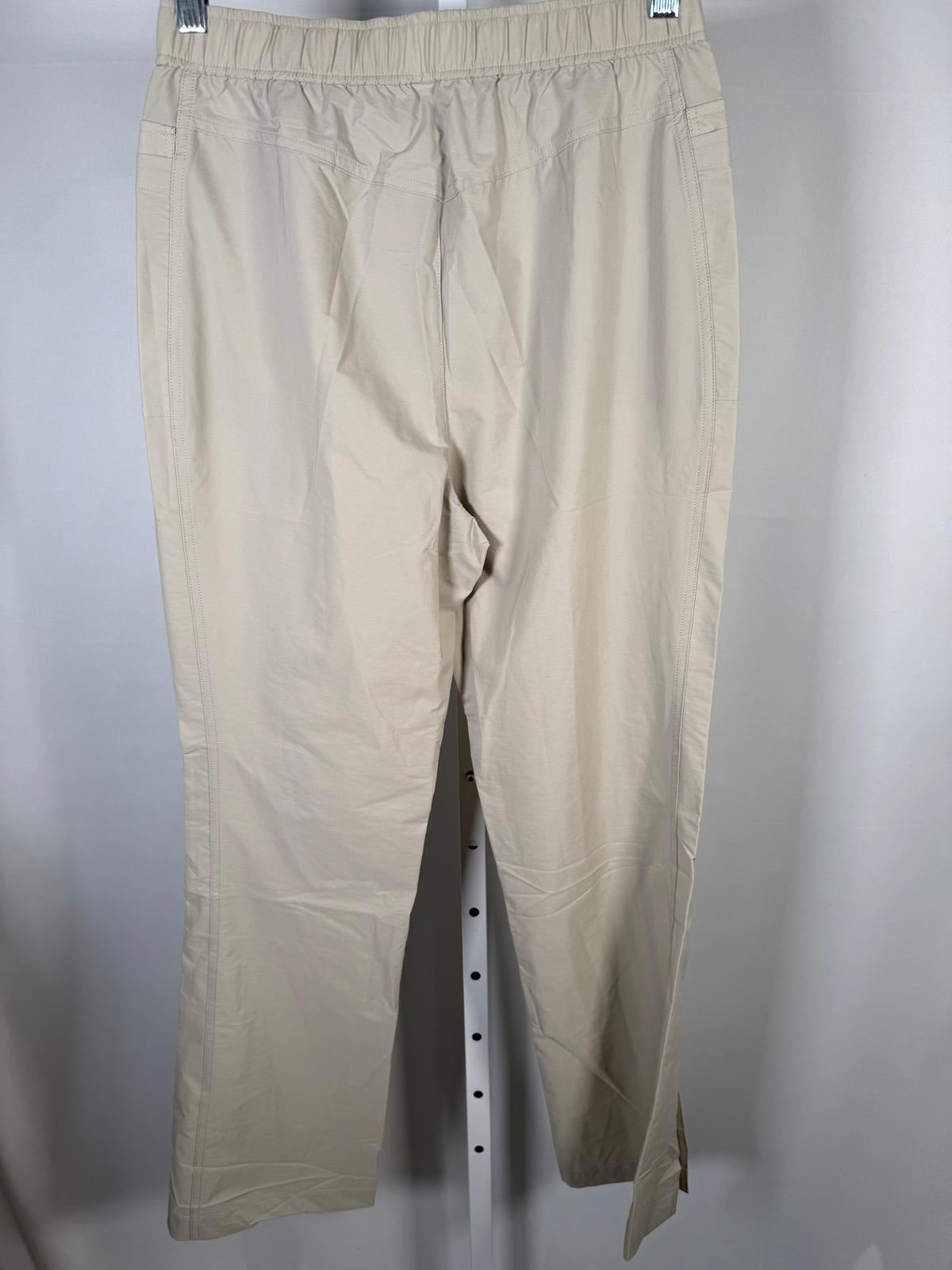 NWT Halara Women's Beige Casual Pants with Black Belt Size Medium