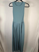 NWT Halara Women's Sleeveless Maxi Dress with Open Back in Blue Size XS