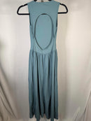 NWT Halara Women's Sleeveless Maxi Dress with Open Back in Blue Size XS