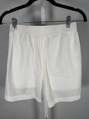 NWT Halara Women's Casual White Shorts with Light Blue Stripe Detail Size XS