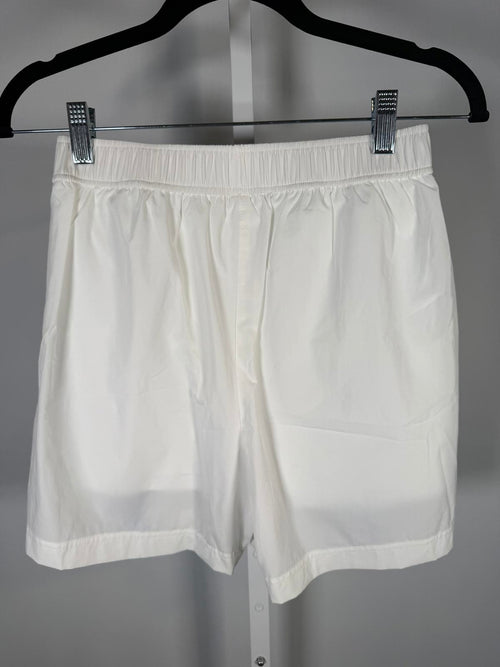 NWT Halara Women's Casual White Shorts with Light Blue Stripe Detail Size XS