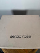 Sergio Rossi Cutout Leather NWB Western Booties Women's Size 5.5