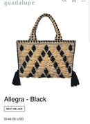 NWT Guadalupe Allegra Black Women's Handbag