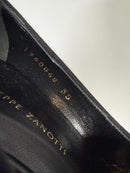 Giuseppe Zanotti Lime Green NWB Suede Black Patent Cap Toe Pointed Pumps Size 5