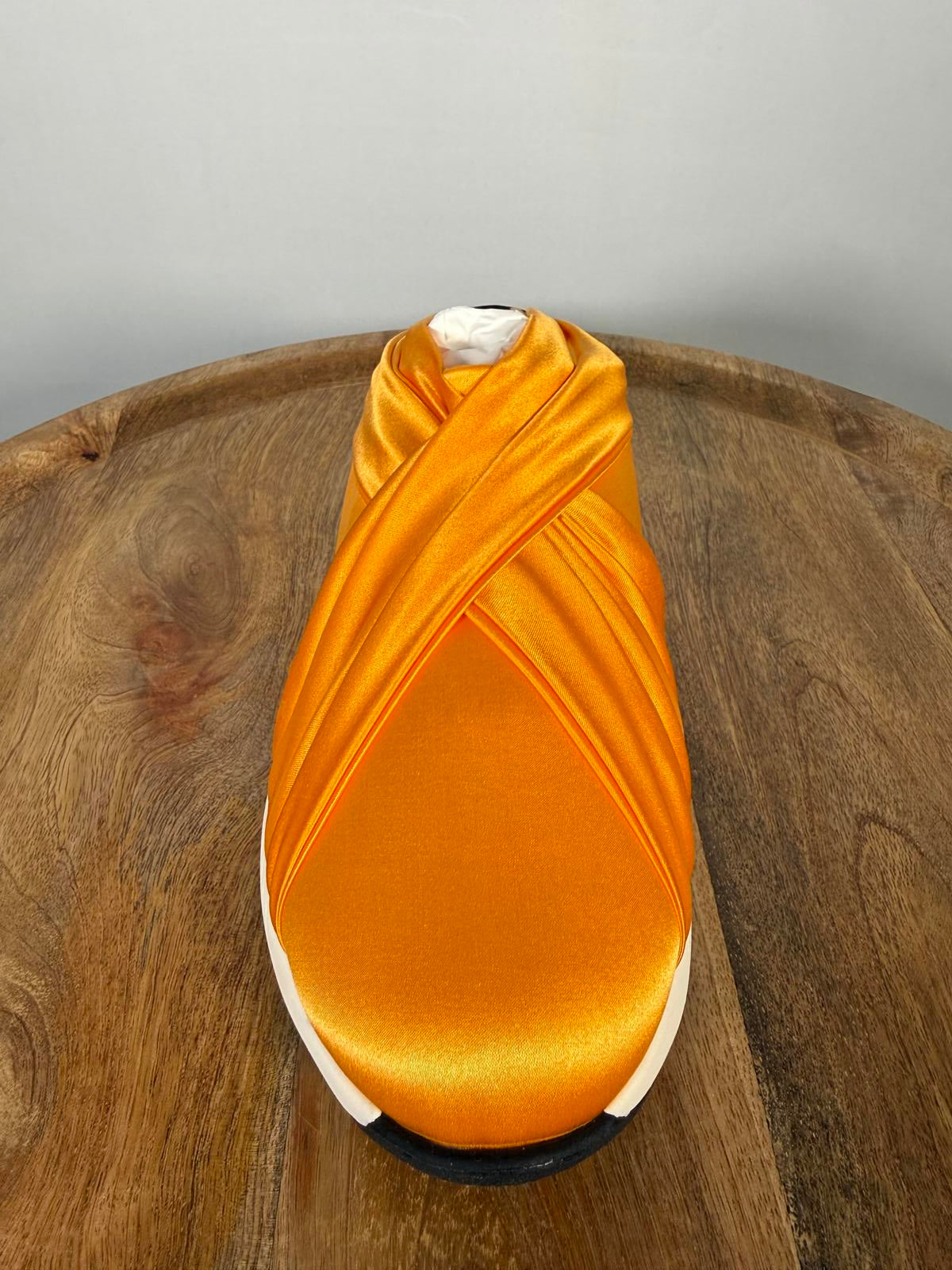 Casadei Orange NWB Satin Slip-On Sneakers Womens Designer US Size 5 EU 35 $600