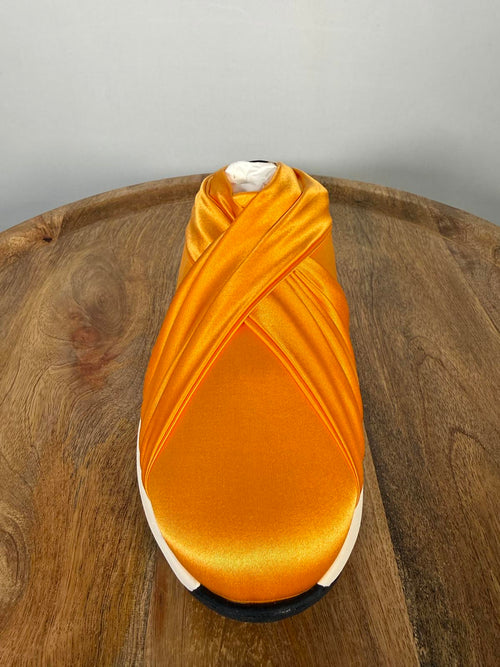 Casadei Orange NWB Satin Slip-On Sneakers Womens Designer US Size 5 EU 35 $600