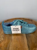 NWB OPENING CEREMONY La Cienega Glitter Lace Up Platform Sneakers Size 5