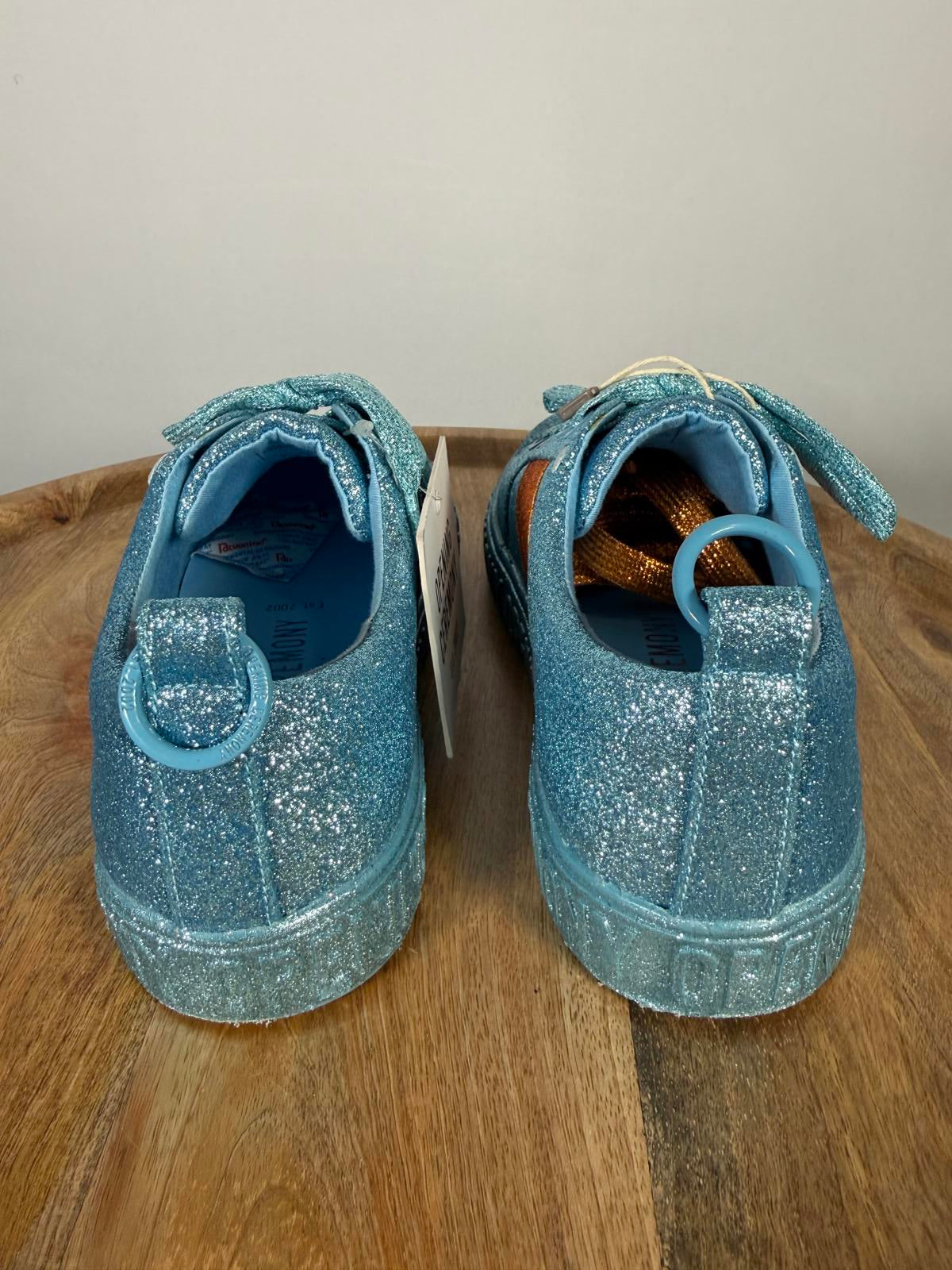 NWB OPENING CEREMONY La Cienega Glitter Lace Up Platform Sneakers Size 5