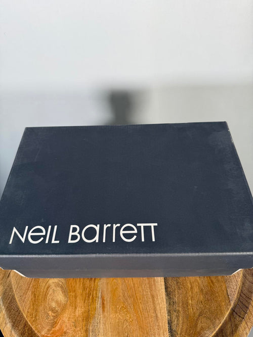 Neil Barrett Thunderbolt Sneakers EU 36 US 6 Black Red Leather Women’s NWB
