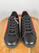 Neil Barrett Thunderbolt Sneakers EU 36 US 6 Black Red Leather Women’s NWB