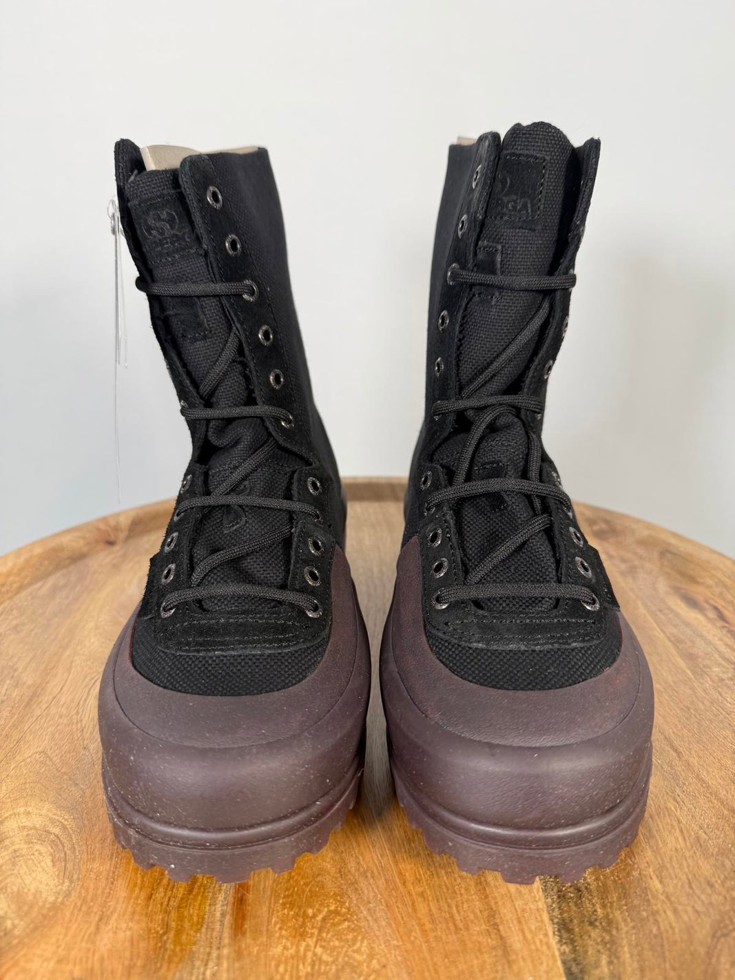 PAURA x Superga 2360 Cotsu Boots US 6.5 EU 37 Black Red Jellygum Zip Lace Up NWB