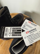 PAURA x Superga 2360 Cotsu Boots US 6.5 EU 37 Black Red Jellygum Zip Lace Up NWB