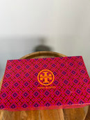 Tory Burch Lila Spotted Haircalf Loafers Burgundy Patent Leather US 5 Womens NWB