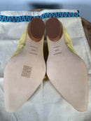 Tory Burch Butter Yellow Twisted Horsebit Pointed Toe Loafers Flats US 5.5 NWB