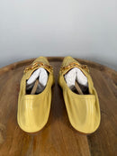 Tory Burch Butter Yellow Twisted Horsebit Pointed Toe Loafers Flats US 5.5 NWB