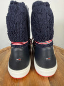 Tommy Hilfiger Signature Teddy Snow Boots Black Iris Women’s 7 EU 37 NWB