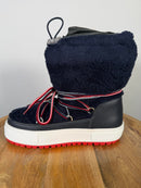 Tommy Hilfiger Signature Teddy Snow Boots Black Iris Women’s 7 EU 37 NWB