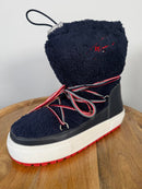 Tommy Hilfiger Signature Teddy Snow Boots Black Iris Women’s 7 EU 37 NWB