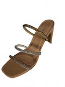NWB Kaanas Fortuna Triple Band Heel Sandals Size 9