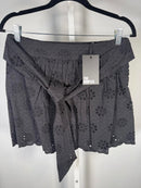 NWT The Kooples Black Eyelet Broderie Anglaise Skirt FR 1 US Small