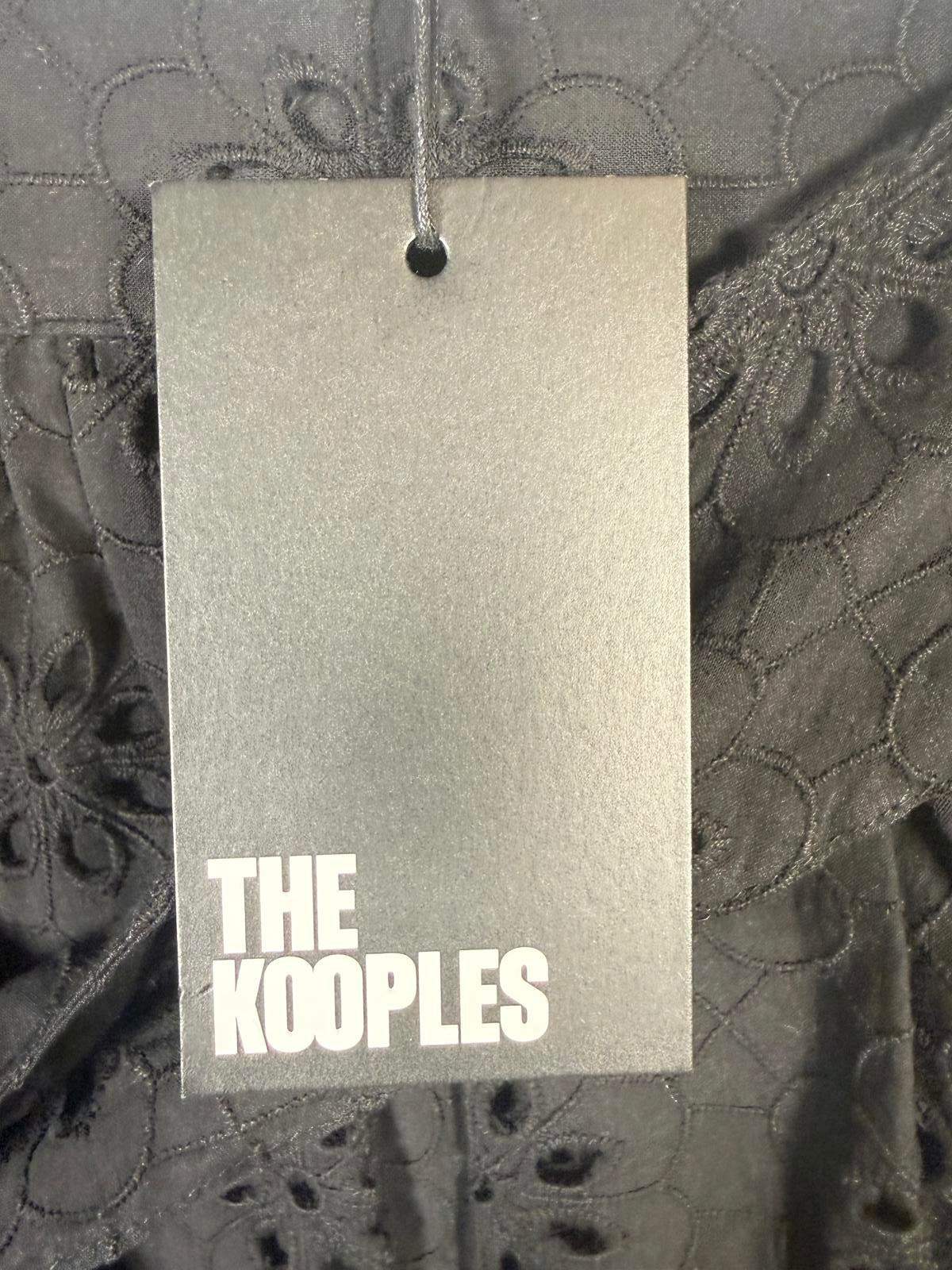 NWT The Kooples Black Eyelet Broderie Anglaise Skirt FR 1 US Small