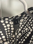 NWT The Kooples Black White Abstract Dot Print Mini Dress FR 1 US Small