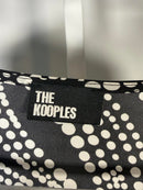 NWT The Kooples Black White Abstract Dot Print Mini Dress FR 1 US Small