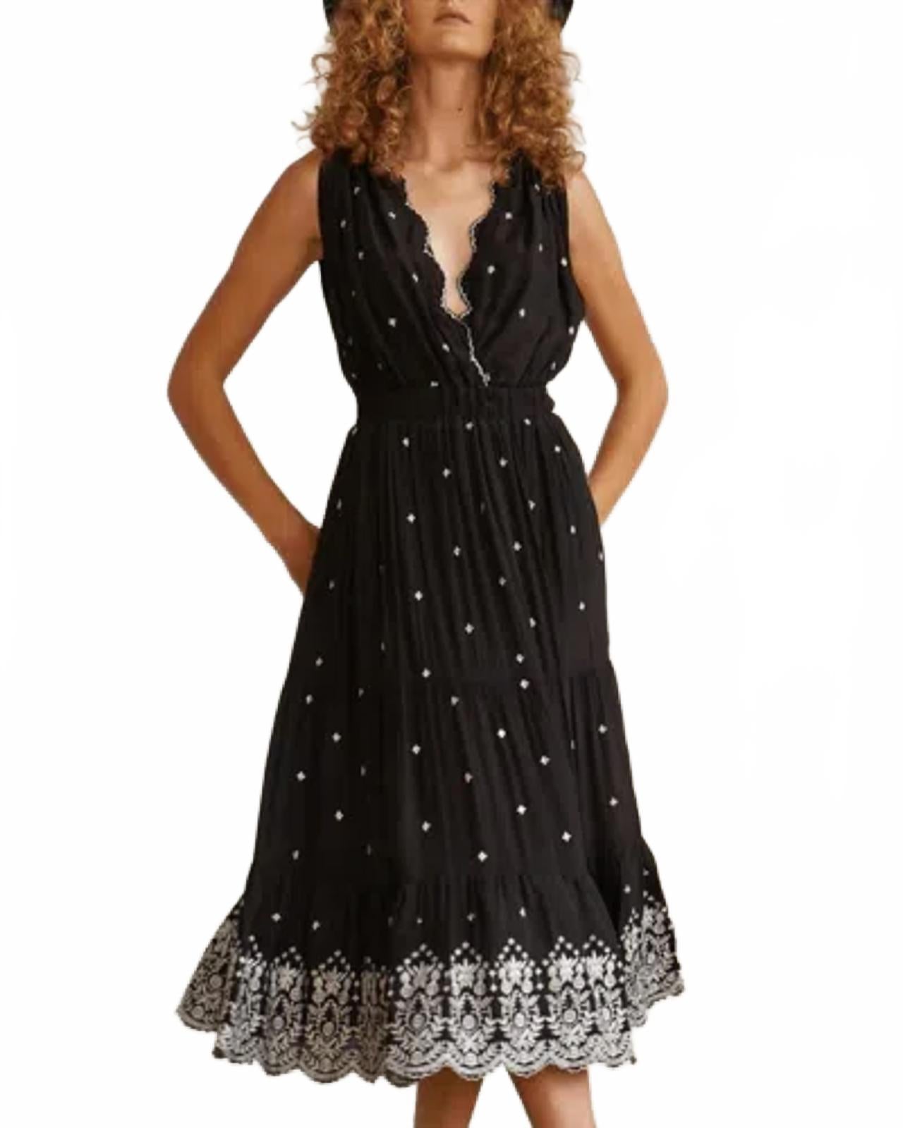 NWT Guadalupe Johana Dress Black Size Medium