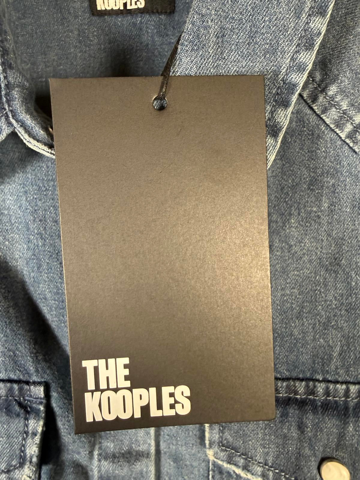 The Kooples NWT Sleeveless Denim Shirt Blue Slim Fit Size 2 / US Small-Medium