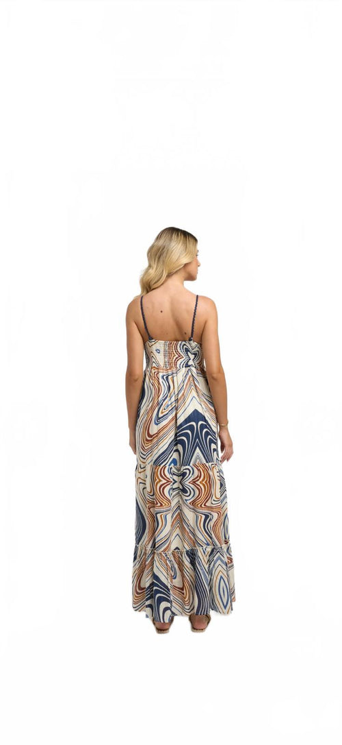 NWT Guadalupe Seneiya Crochet Dress Blue Size Medium